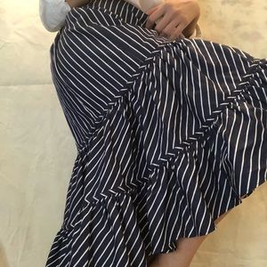 VINTAGE Navy Ralph Lauren ruffle skirt
